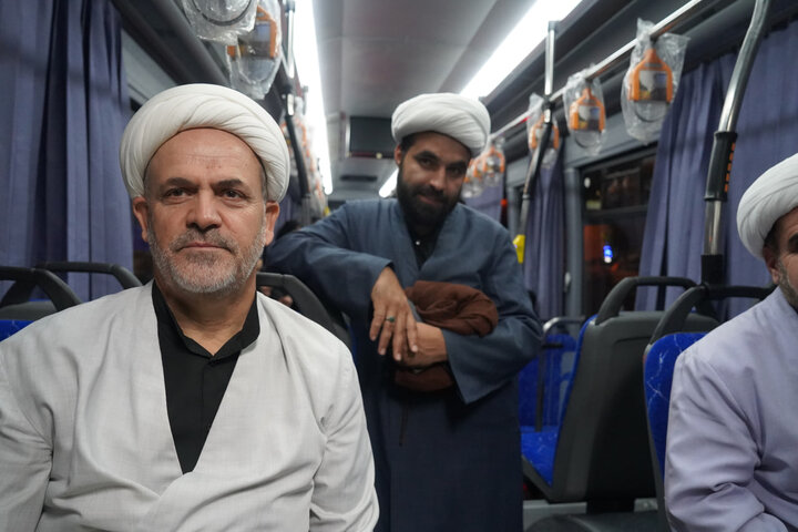 تصاویر / اعزام اساتید وطلاب مدارس علمیه استان قزوین به مراسم تشییع آقای شهید ایران -عکاس -مهدی نادری