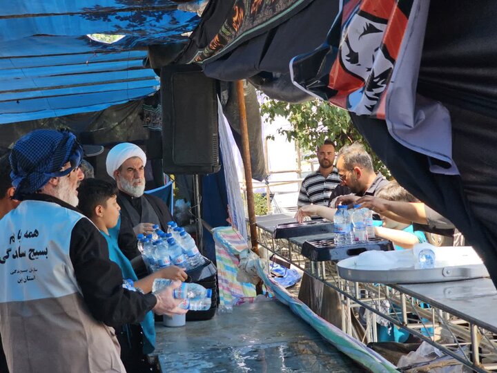 تصاویر / بازدید امام جمعه بویین زهرا از مواکب خدمت رسان به زائران مراسم تشییع رهبر شهید انقلاب اسلامی ایران -عکاس خانم جوشقانی
