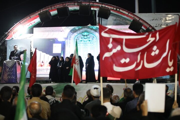 تصاویر/ یکصد و بیست و هفتمین شب ،تبلور حماسه حضور و ایستادگی مردم ولایتمدار و غیور ارومیه