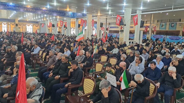 تصاویر/ مراسم عزاداری رهبر شهید انقلاب در مصلای جمعه بوشهر