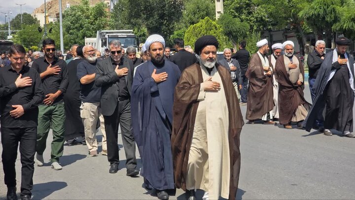 تصاویر/ مراسم عزاداری خیابانی و وداع و تشییع آقای شهید ایران در ماکو