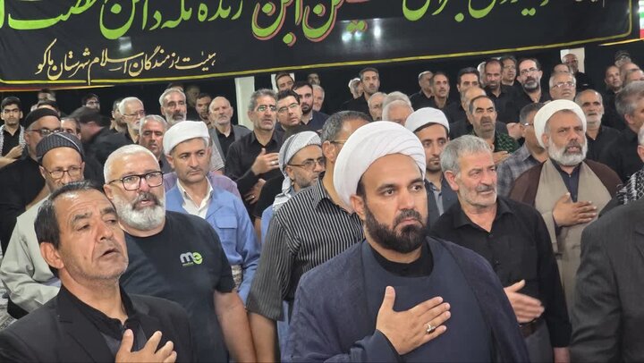 تصاویر/ مراسم عزاداری خیابانی و وداع و تشییع آقای شهید ایران در ماکو