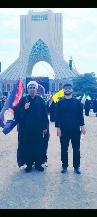 تصاویر / حضور مدیر ،اساتید وطلاب مدارس علمیه استان قزوین در مراسم تشییع قائد شهید امت در تهران