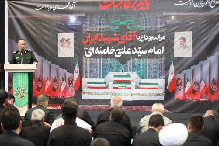تصاویر/ مراسم وداع با آقای شهید ایران امام سید علی حسینی خامنه‌ای (قدس سره) در مصلای  ارومیه