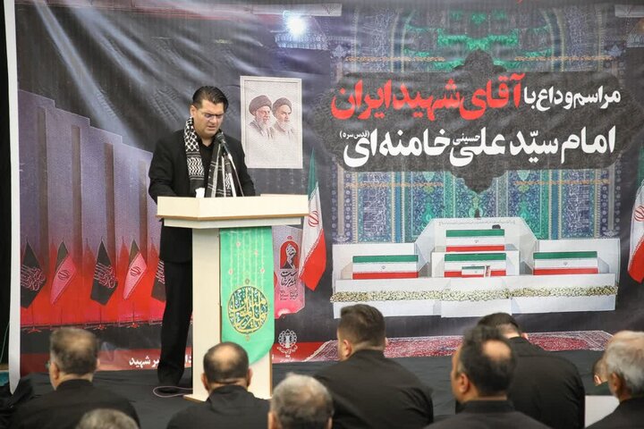 تصاویر/ مراسم وداع با آقای شهید ایران امام سید علی حسینی خامنه‌ای (قدس سره) در مصلای  ارومیه