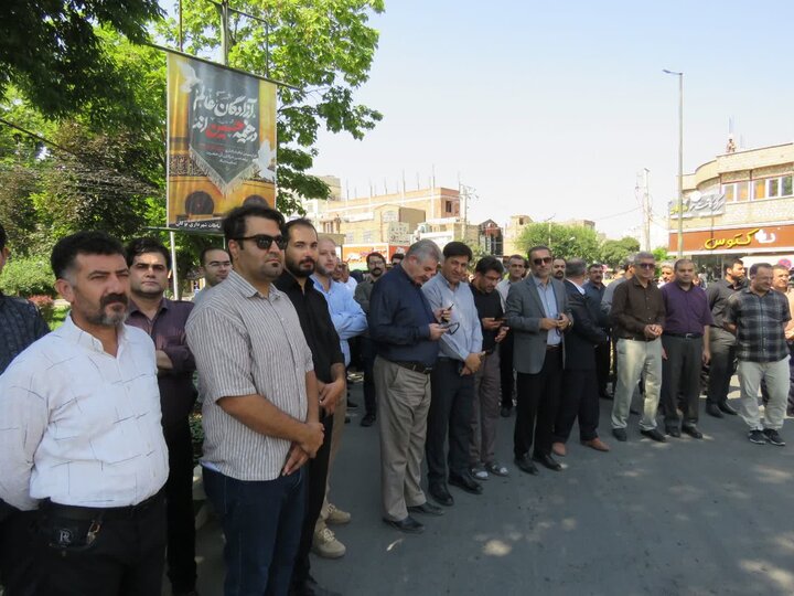 تصاویر/ مراسم جاماندگان تشییع آقای شهید ایران در بوکان
