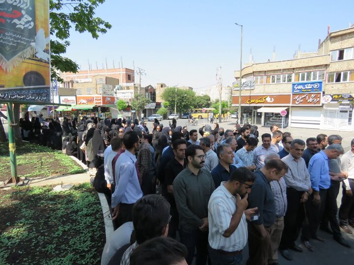 تصاویر/ مراسم جاماندگان تشییع آقای شهید ایران در بوکان
