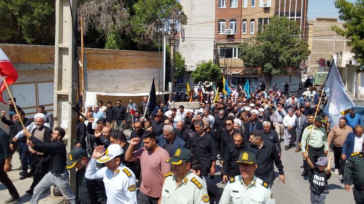 تصاویر/ مراسم جاماندگان تشییع آقای شهید ایران در بوکان