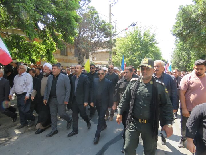 تصاویر/ مراسم جاماندگان تشییع آقای شهید ایران در بوکان