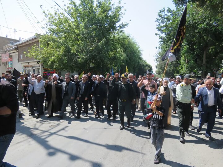 تصاویر/ مراسم جاماندگان تشییع آقای شهید ایران در بوکان