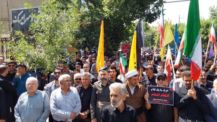 تصاویر/ مراسم جاماندگان تشییع آقای شهید ایران در بوکان