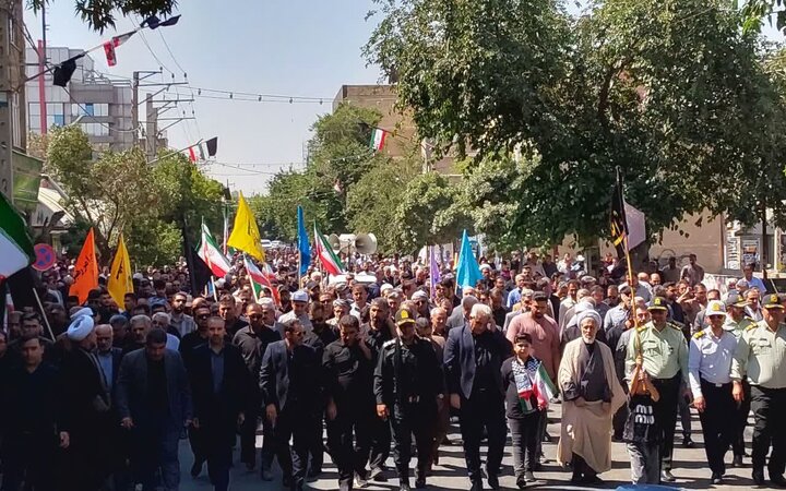 تصاویر/ مراسم جاماندگان تشییع آقای شهید ایران در بوکان