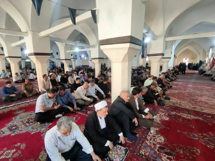 تصاویر/ مراسم جاماندگان تشییع آقای شهید ایران در بوکان