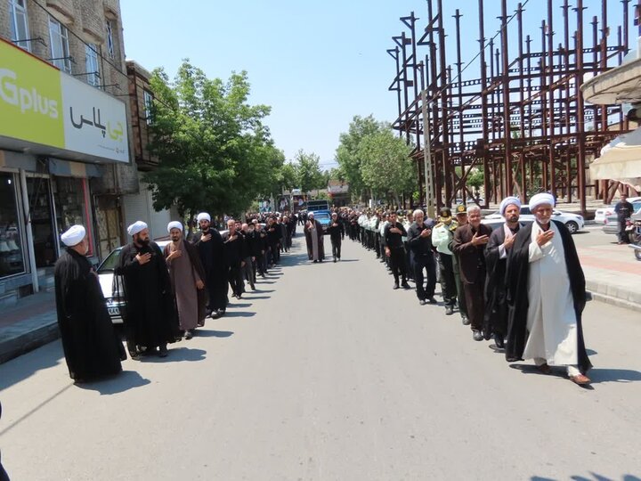 تصاویر/ مراسم عزاداری تشییع رهبر شهید انقلاب اسلامی در شهرستان چایپاره