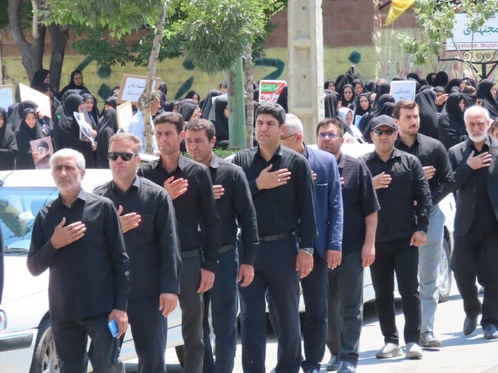 تصاویر/ مراسم عزاداری تشییع رهبر شهید انقلاب اسلامی در شهرستان چایپاره