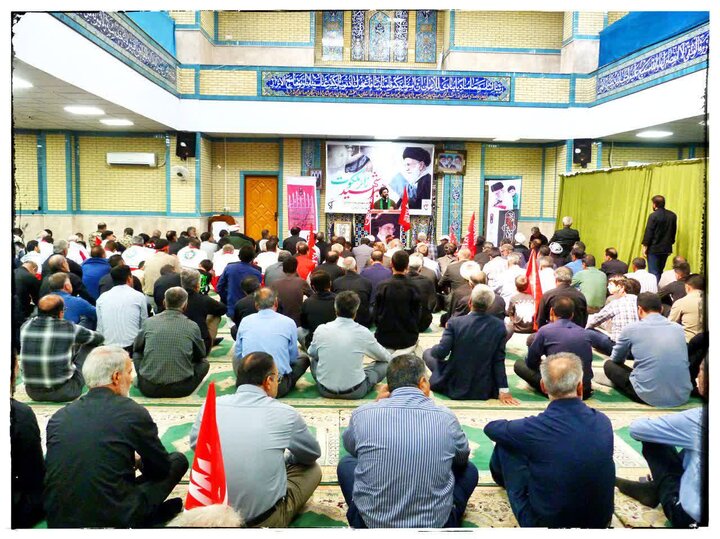 تصاویر/ مراسم جاماندگان از قافله تشییع رهبرِ ، در آبدانان