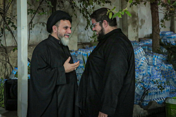 تصاویر/ سرکشی قائم مقام حوزه علمیه استان همدان از موکب گروه جهادی مدرسه علمیه آیت الله بهاری