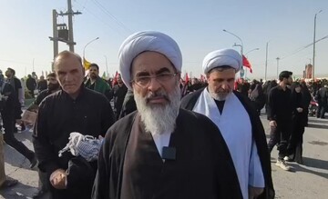 فیلم | گفت و گو با آیت الله محمدجواد فاضل در حاشیه مراسم تشییع پیکر رهبر شهید