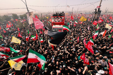 گزارش لحظه به لحظه وداع و تشییع امام شهید در قم / قیام خونخواهان آقای شهید / خداحافظ ایرانی‌ترین ایرانی + عکس و فیلم