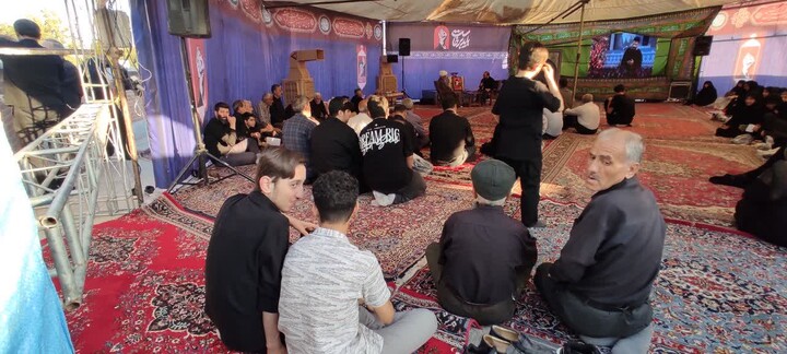 تصاویر / برپایی رواق آقای شهید ایران در همدان
