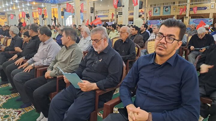تصاویر/ سوگواری و عزاداری امام شهید در مصلی جمعه بوشهر