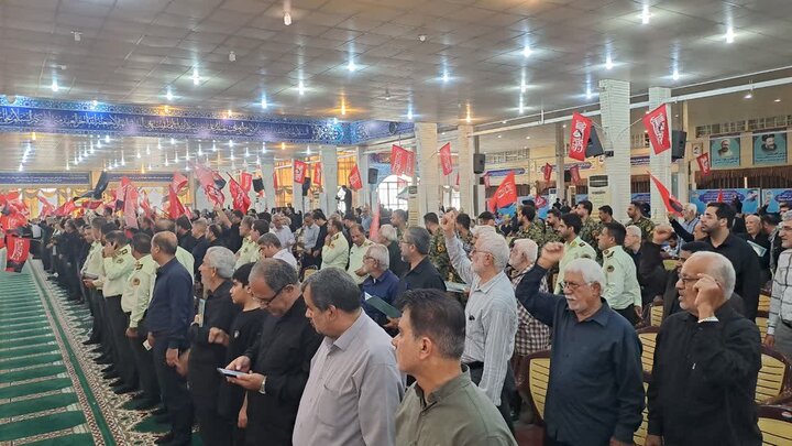تصاویر/ سوگواری و عزاداری امام شهید در مصلی جمعه بوشهر