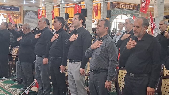 تصاویر/ سوگواری و عزاداری امام شهید در مصلی جمعه بوشهر