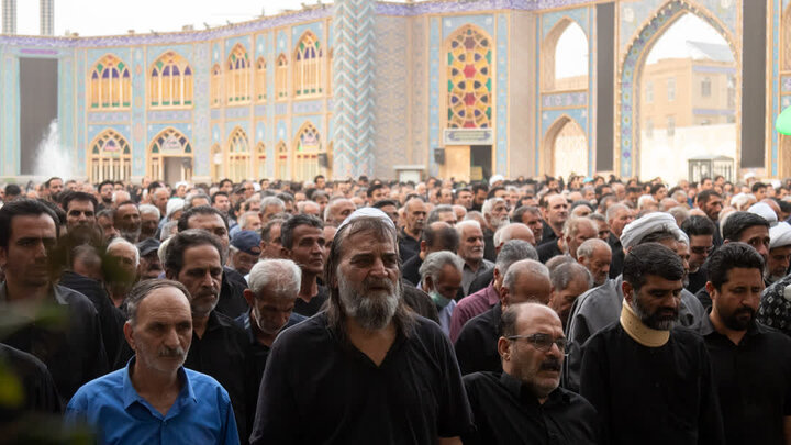 تصاویر/برگزاری آیین تشییع حجت‌الاسلام والمسلمین ناصریان با حضور آیت الله اعرافی درآران وبیدگل