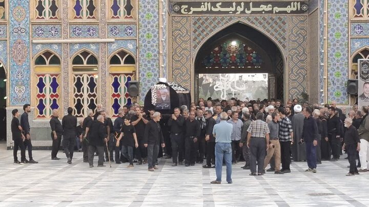 تصاویر/برگزاری آیین تشییع حجت‌الاسلام والمسلمین ناصریان با حضور آیت الله اعرافی درآران وبیدگل