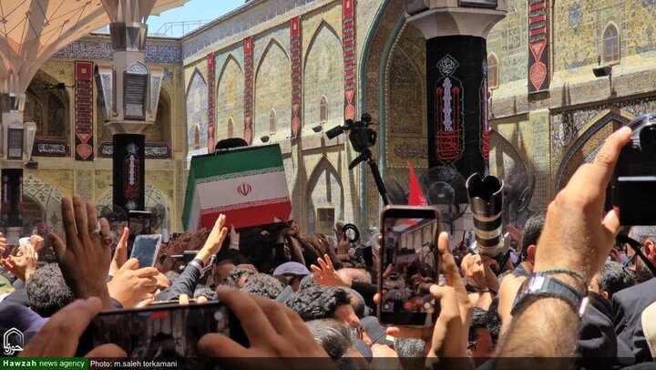 Photos/Najaf : Émotion palpable au sanctuaire de l’Imam Ali pour l’hommage au martyr suprême des Iraniens