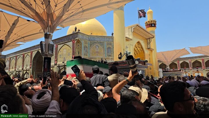 Photos/Najaf : Émotion palpable au sanctuaire de l’Imam Ali pour l’hommage au martyr suprême des Iraniens