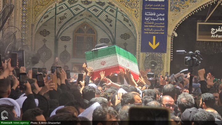Photos/Najaf : Émotion palpable au sanctuaire de l’Imam Ali pour l’hommage au martyr suprême des Iraniens