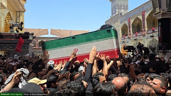 Photos/Najaf : Émotion palpable au sanctuaire de l’Imam Ali pour l’hommage au martyr suprême des Iraniens
