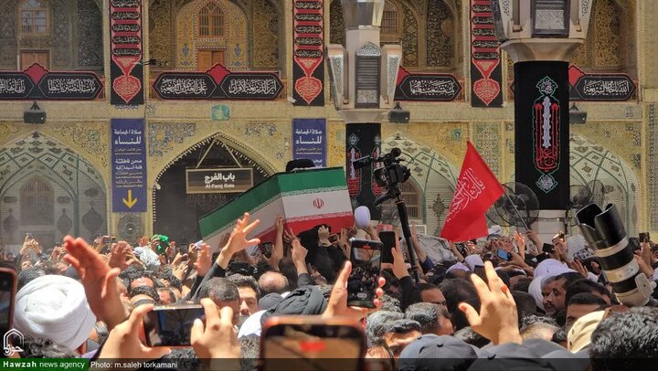 Photos/Najaf : Émotion palpable au sanctuaire de l’Imam Ali pour l’hommage au martyr suprême des Iraniens