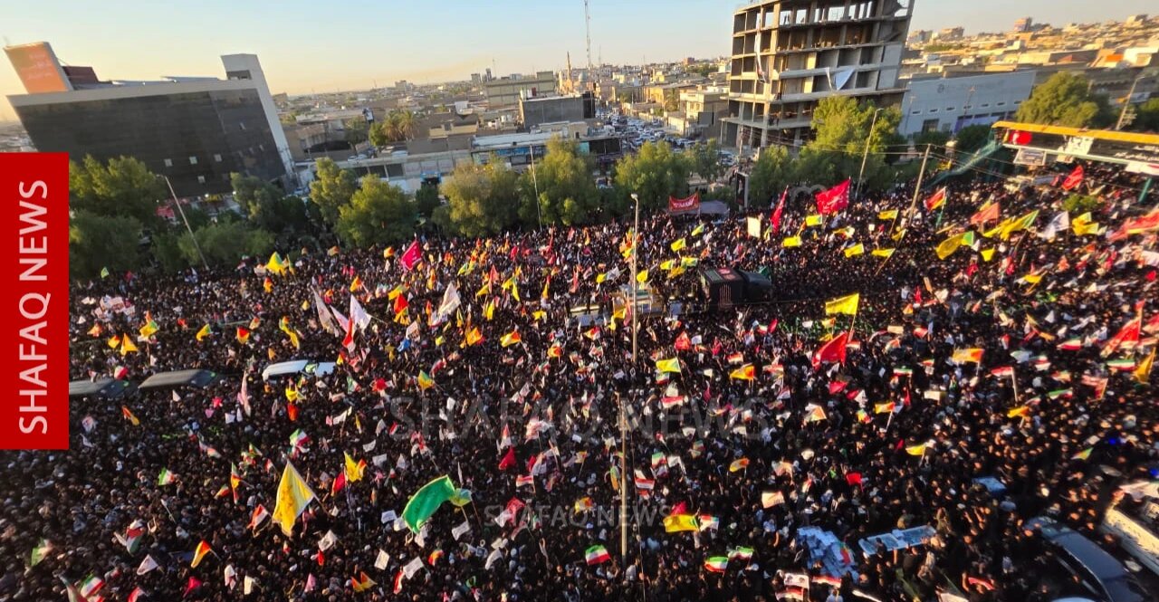 Najaf da Karbala; Dubban Daruruwan Al'ummar Iraki Sun Halarci Taron Jana'izar Tarihi na Shahidin Jagoran Al'umma