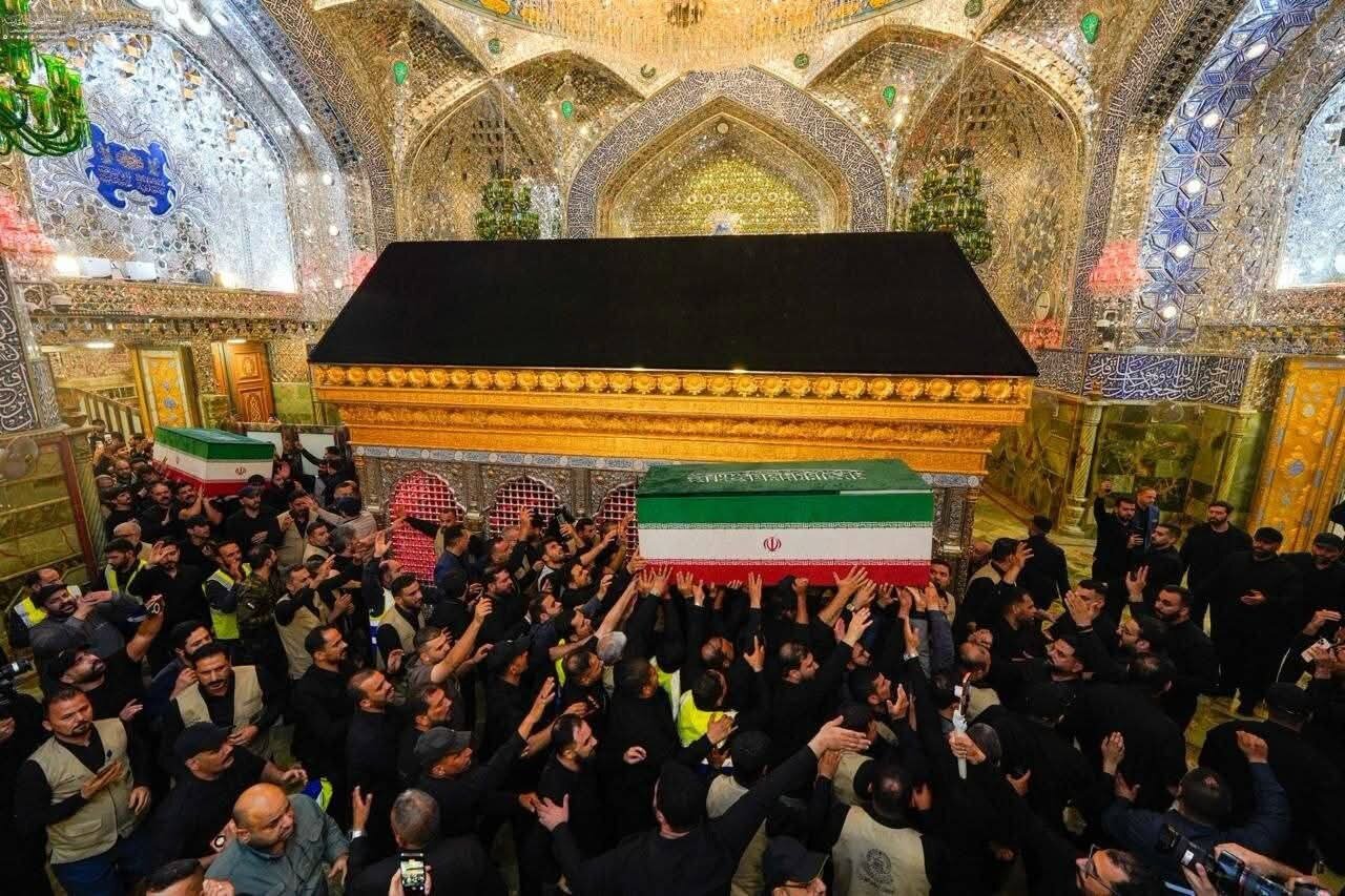 Najaf da Karbala; Dubban Daruruwan Al'ummar Iraki Sun Halarci Taron Jana'izar Tarihi na Shahidin Jagoran Al'umma