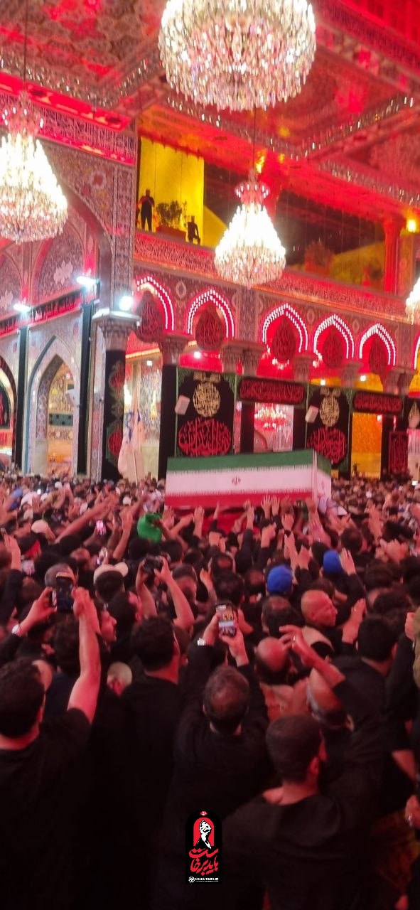 تقرير مصوّر | لقطات خاصة لتشييع الإمام الخامنئي الشهيد في حرم أبي عبدالله الحسين (عليه السلام)