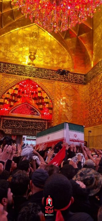 لقطات خاصة لتشييع الإمام الخامنئي الشهيد في حرم أبي عبدالله الحسين (عليه السلام)