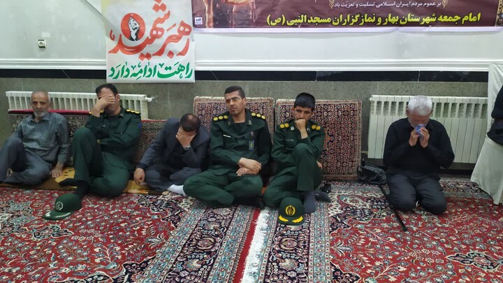 تصاویر / مراسم مراسم عزاداری شهادت رهبر شهید در بهار