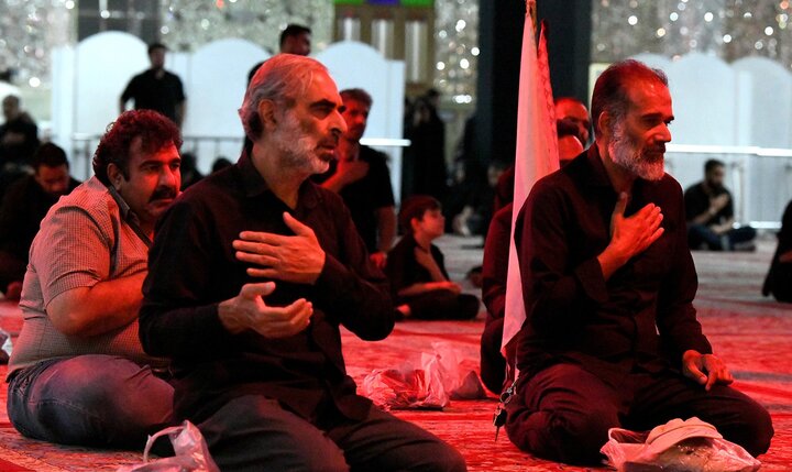 تصاویر/ مراسم عزاداری دهه سوم ماه محرم در حرم حضرت عبدالعظیم(ع)