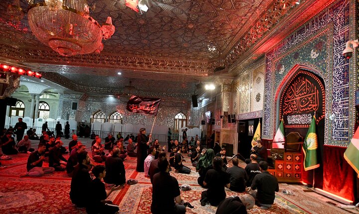 تصاویر/ مراسم عزاداری دهه سوم ماه محرم در حرم حضرت عبدالعظیم(ع)
