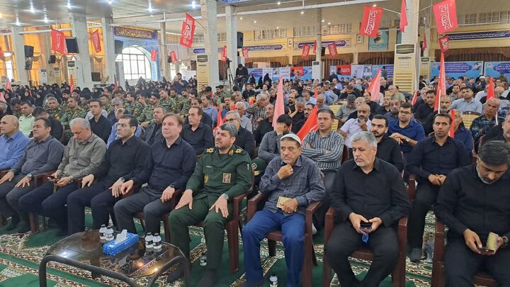 تصاویر/ سوگواری و عزاداری امام شهید در مصلای جمعه بوشهر