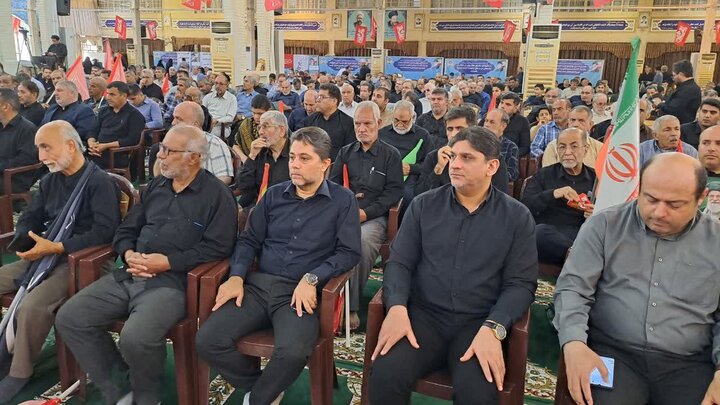 تصاویر/ سوگواری و عزاداری امام شهید در مصلای جمعه بوشهر