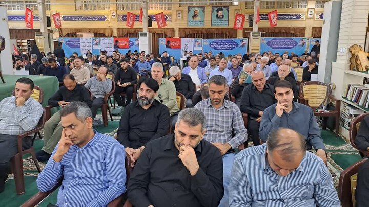 تصاویر/ سوگواری و عزاداری امام شهید در مصلای جمعه بوشهر