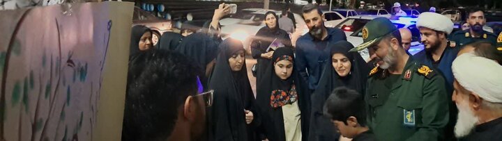 بازدید میدانی فرمانده سپاه روح‌الله استان مرکزی از موکبهای فرهنگی پایگاه بعثت خواهران در مهاجران
