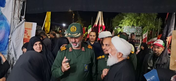بازدید میدانی فرمانده سپاه روح‌الله استان مرکزی از موکبهای فرهنگی پایگاه بعثت خواهران در مهاجران
