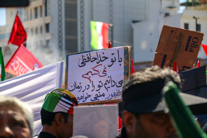 تصاویر/ مراسم تشییع پیکر مطهر رهبر شهید انقلاب در مشهد مقدس