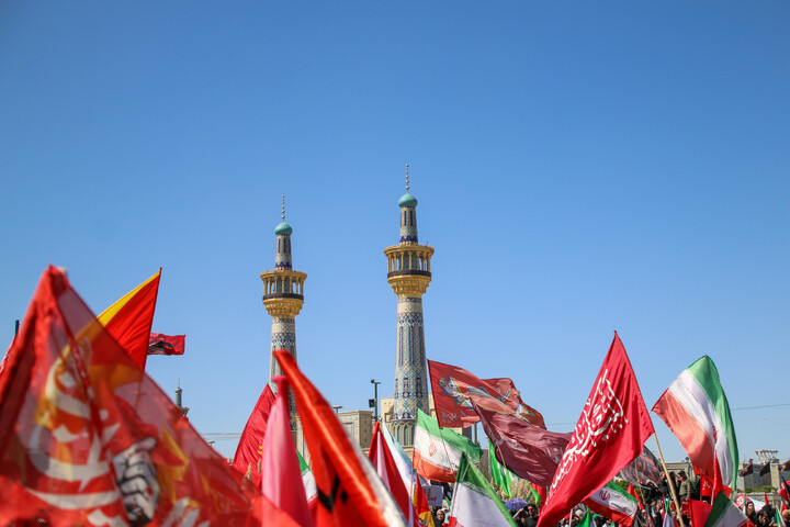تصاویر/ مراسم تشییع پیکر مطهر رهبر شهید انقلاب در مشهد مقدس