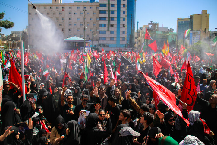 تصاویر/ مراسم تشییع پیکر مطهر رهبر شهید انقلاب در مشهد مقدس