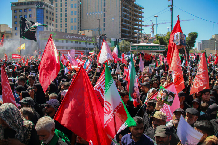 تصاویر/ مراسم تشییع پیکر مطهر رهبر شهید انقلاب در مشهد مقدس